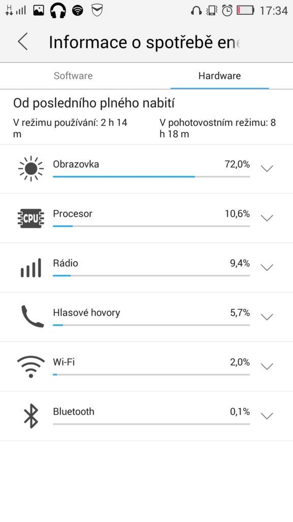 Lenovo Vibe X2 spotřeba el. energie 2