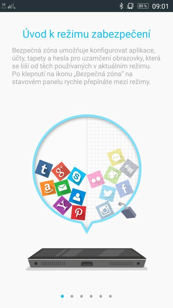 Lenovo Vibe X3 bezpečná zóna