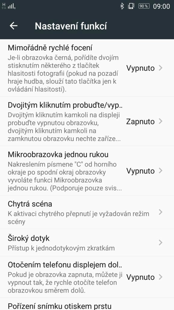 Lenovo Vibe X3 funkce 1
