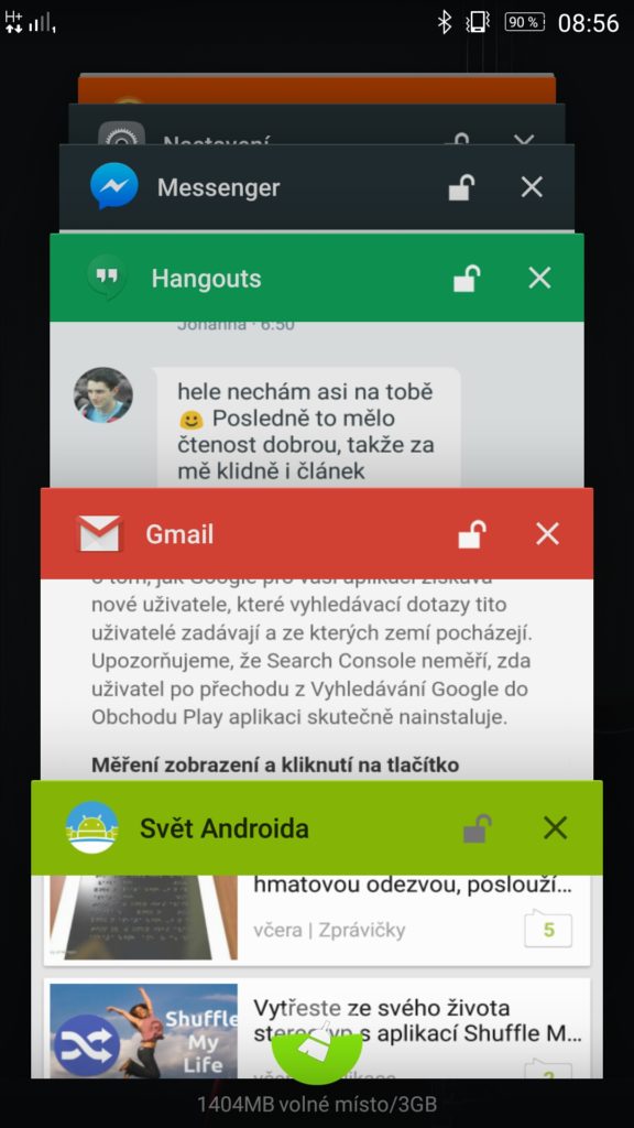 Lenovo Vibe X3 multitasking