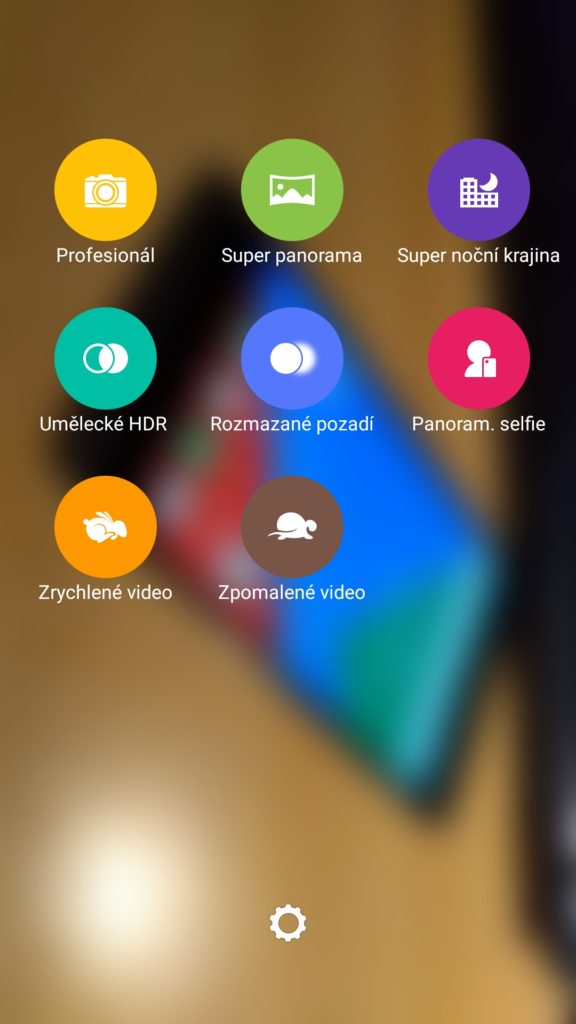 Lenovo Vibe X3 režimy fotoaparátu