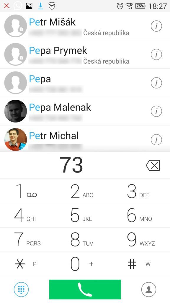 Lenovo Vibe Z2 Pro T9 Dialer