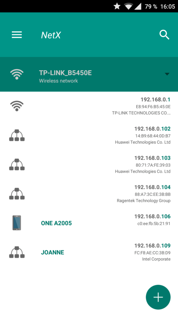 NetX android aplikace wifi 1