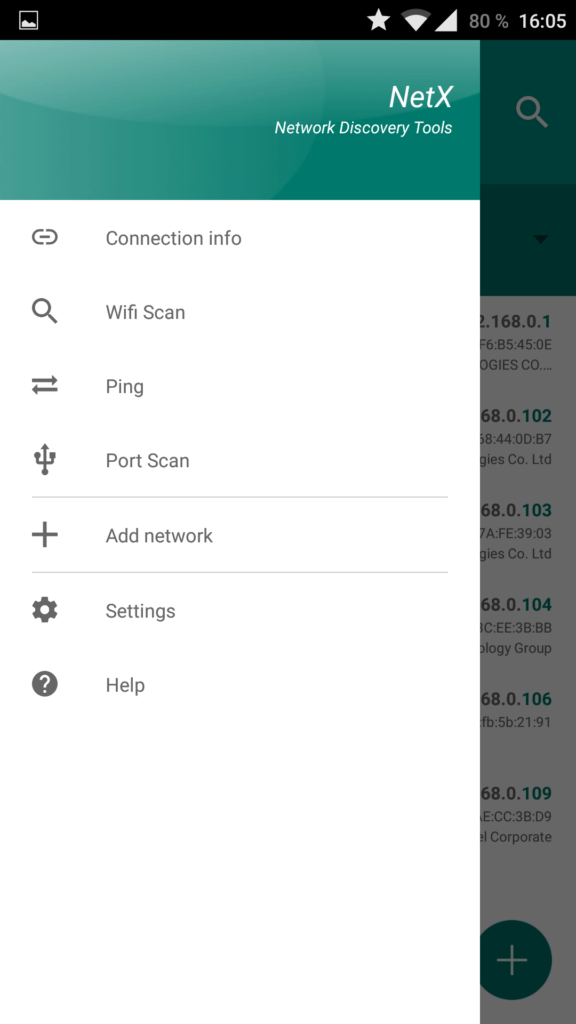 NetX android aplikace wifi 2