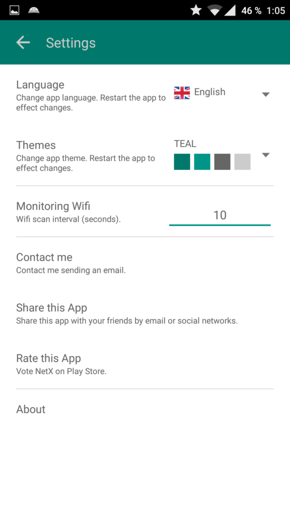 NetX android aplikace wifi 6