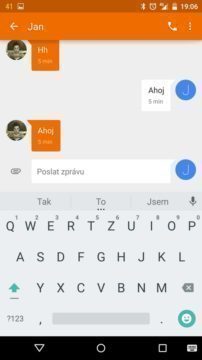 Nexus 6 - klávesnice