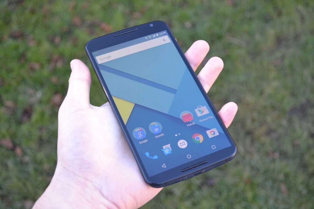 Nexus 6 přední strana telefonu 6