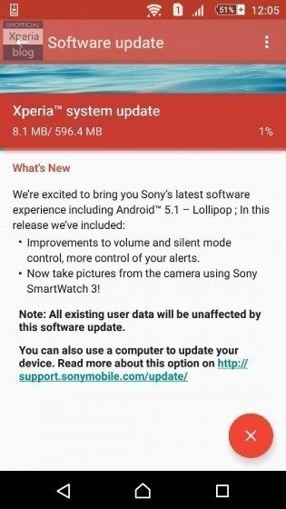 Xperia M5 Android 5.1 1
