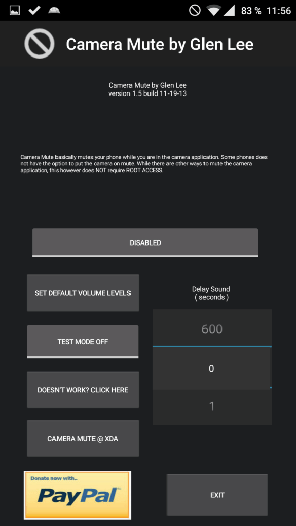 camera mute android aplikacereenshot 2016 01 30 11 56 28