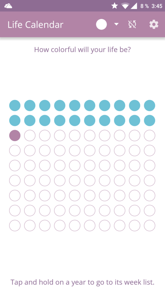 life calendar android aplikace 3