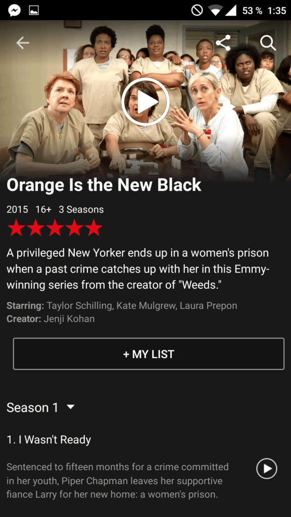 netflix android aplikace 2
