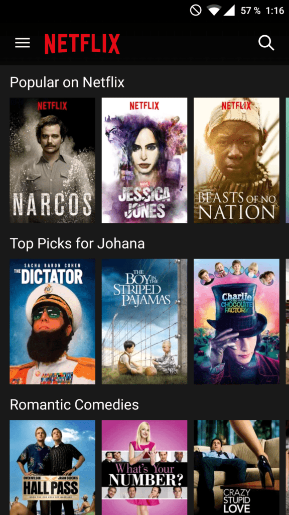 netflix android aplikace 3