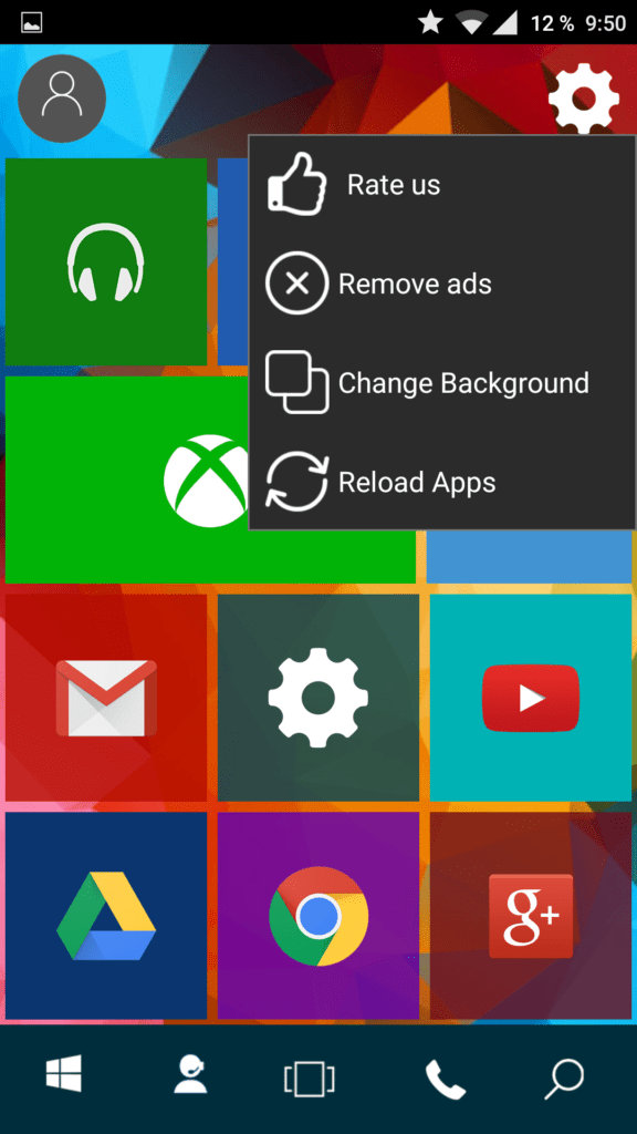 windows 10 launcher android 4