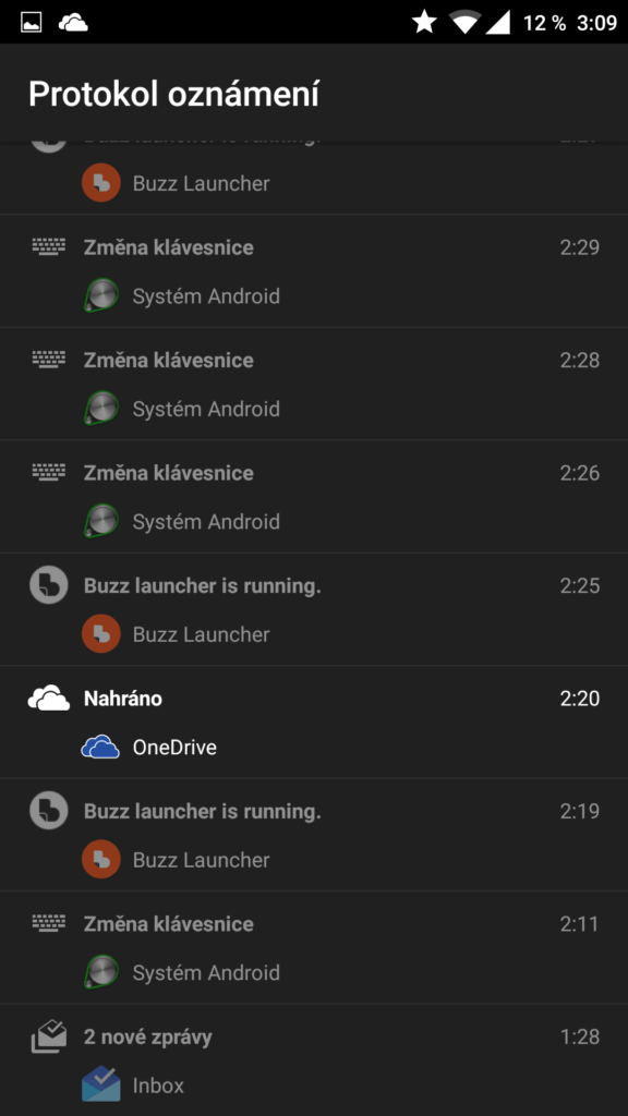 ztracené smazané notifikace android widget 1