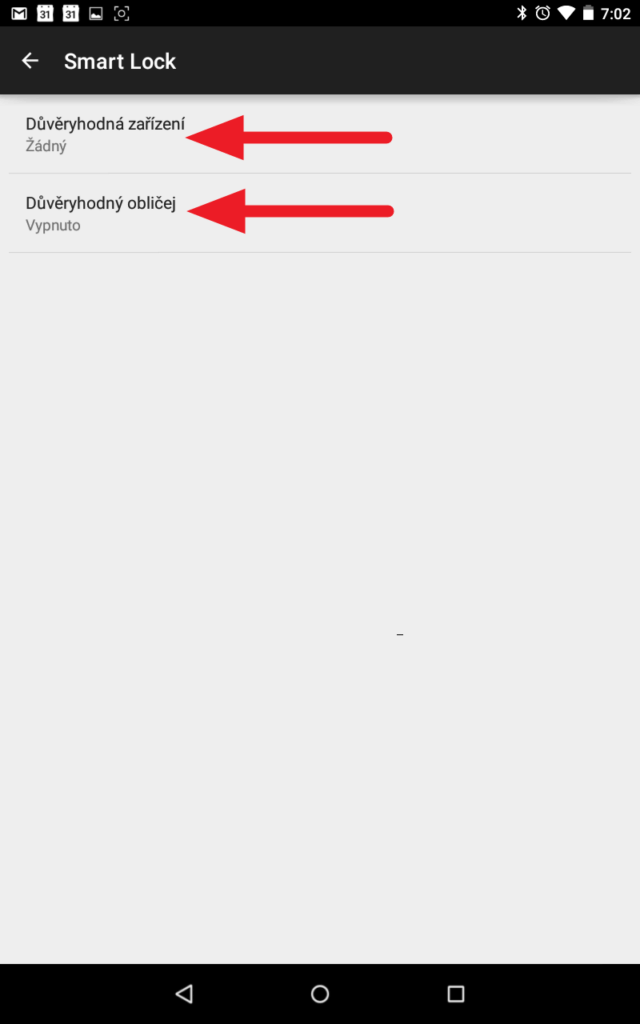 Fukce Smart Lock v Androidu 5.0