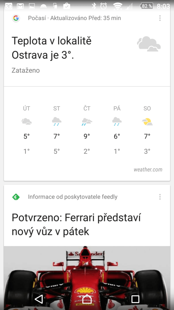 Chytré karty Google