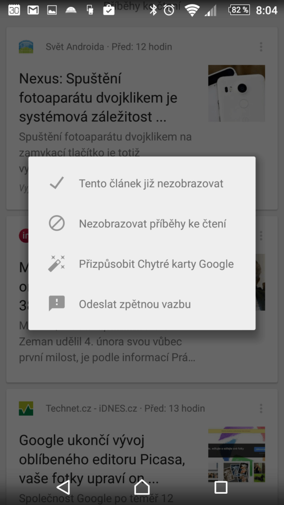 Chytré karty Google