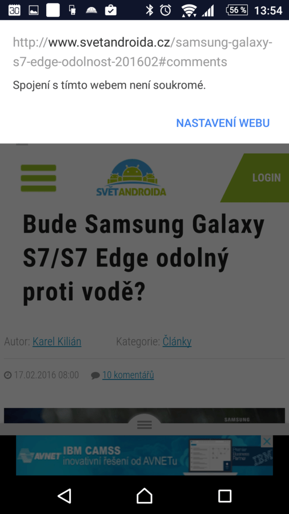 Podrobnosti o webu