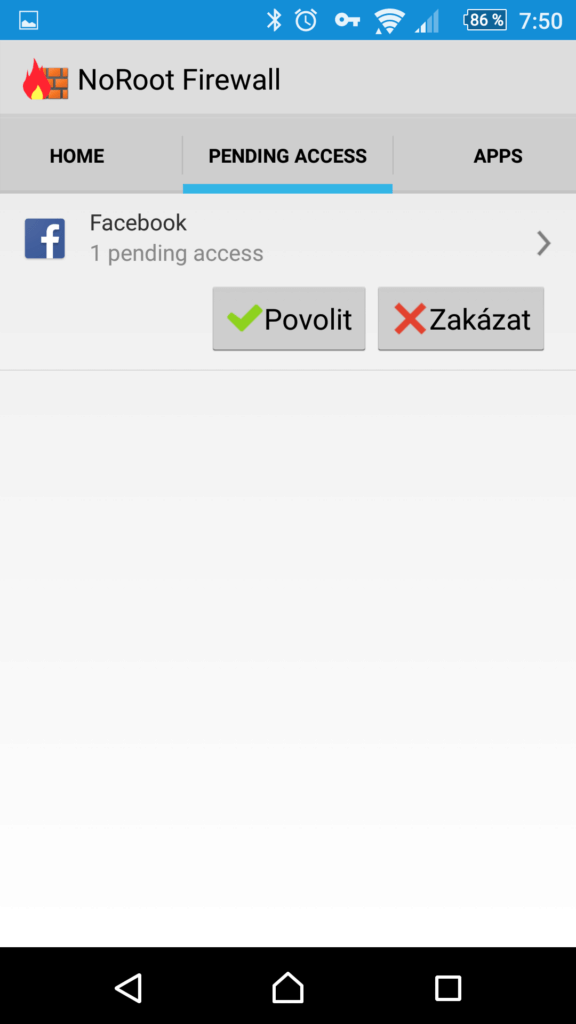 Požadavky na připojení