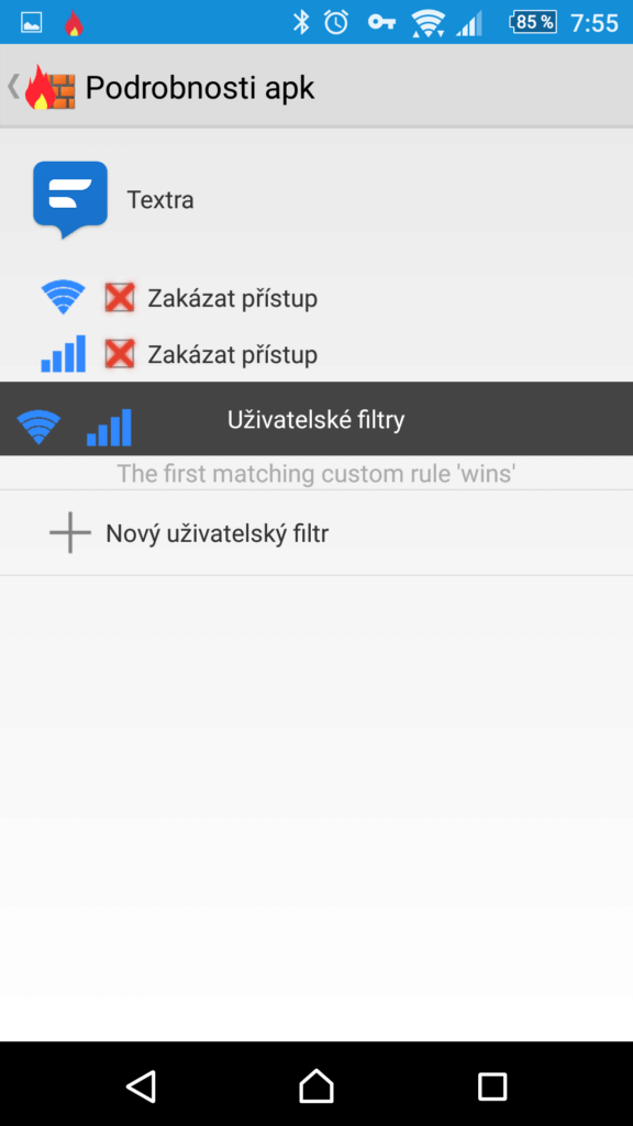 Detaily aplikace