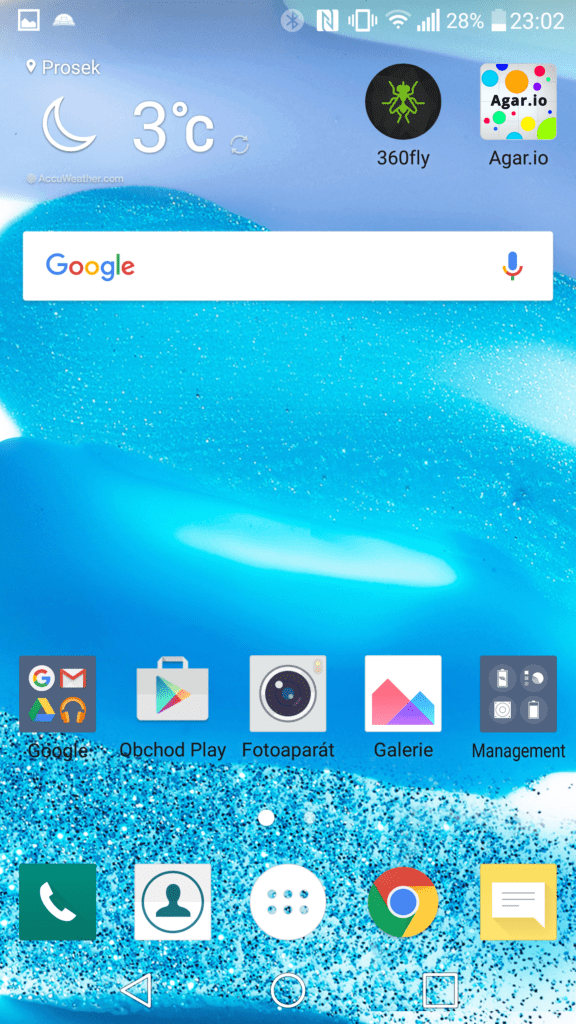 LG V10 systém Android domácí obrazovka 1