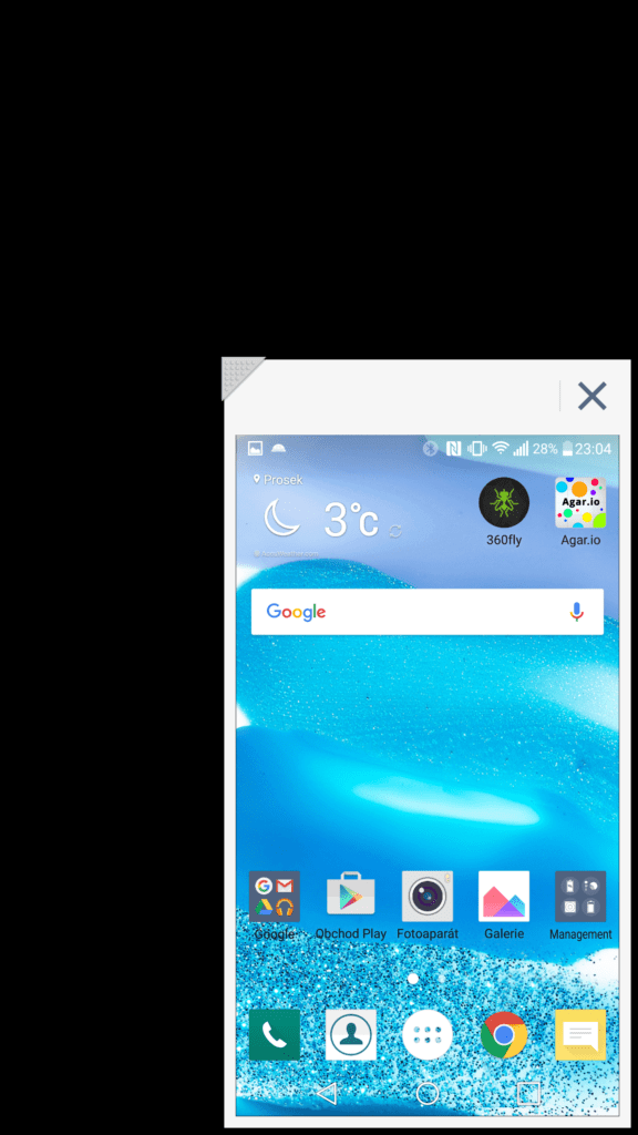 LG V10 systém Android režim jednou rukou