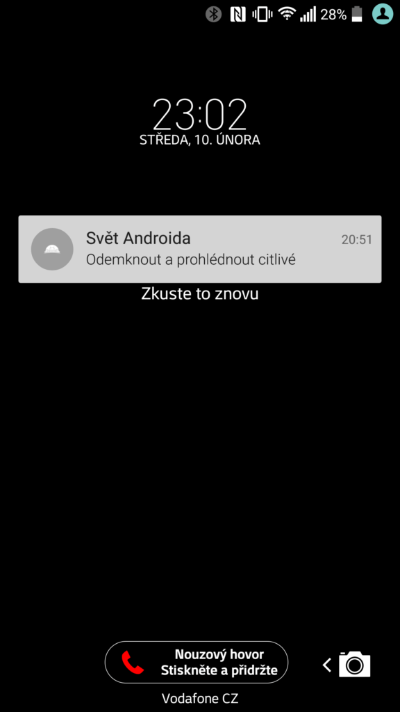 LG V10 systém Android zamykací obrazovka