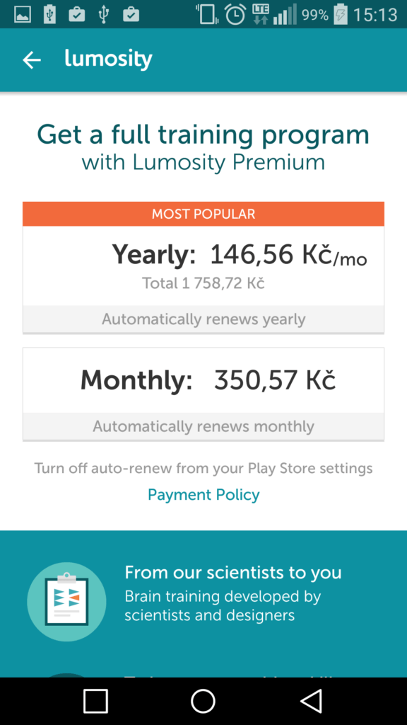 Lumosity 20