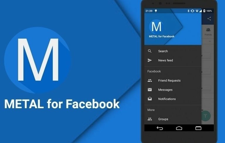 Metal for Facebook head