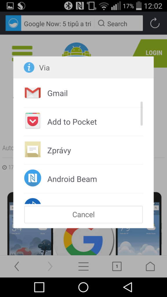 Pocket čtení offline
