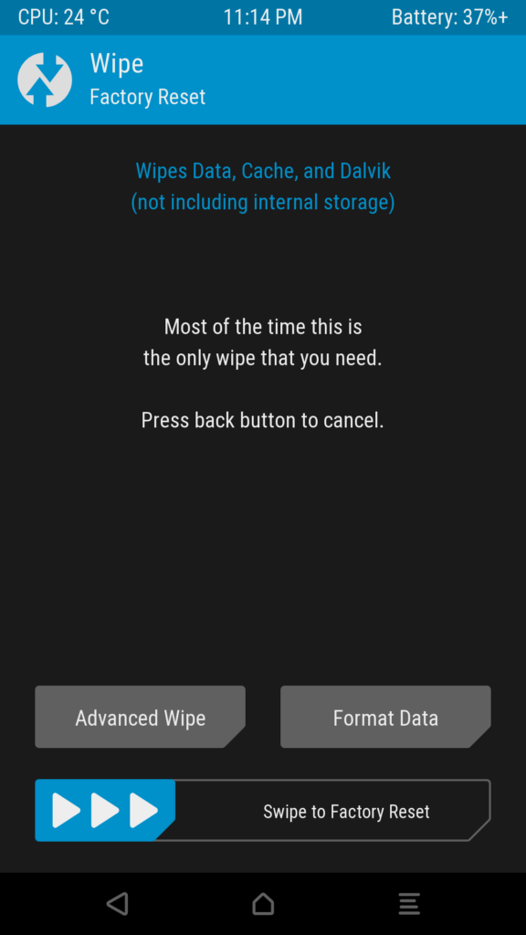 TWRP recovery 3.0.0