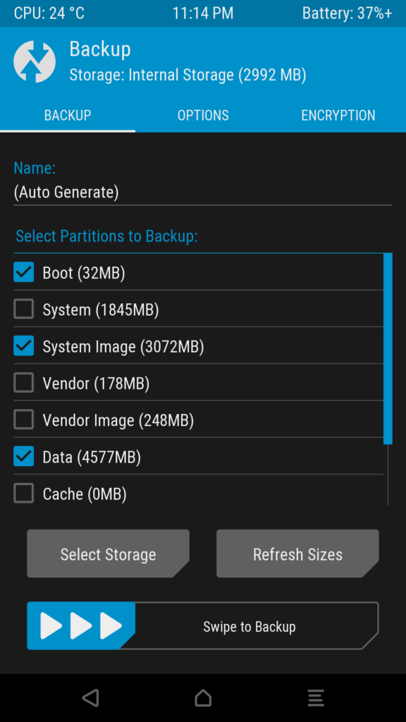 TWRP recovery 3.0.0