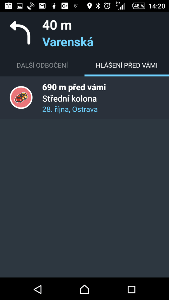 Události na trase