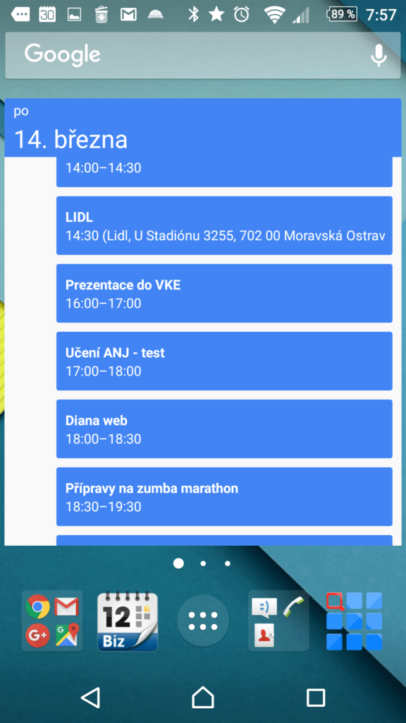 Kalendář Google