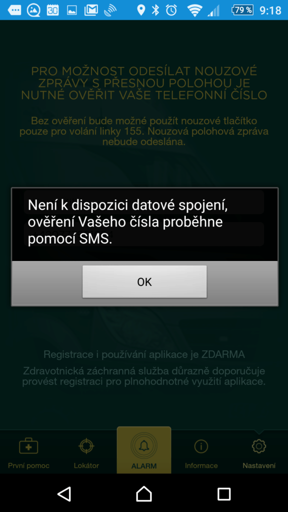 Registrace telefonního čísla