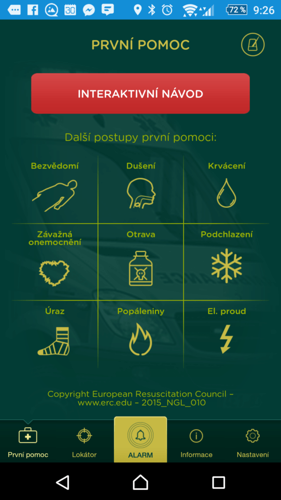 Sekce první pomoc