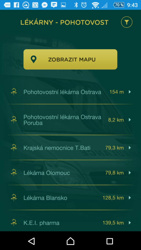 Nejbližší pohotovostní lékárny