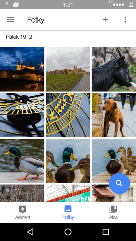 Google Fotky nový vzhled 1