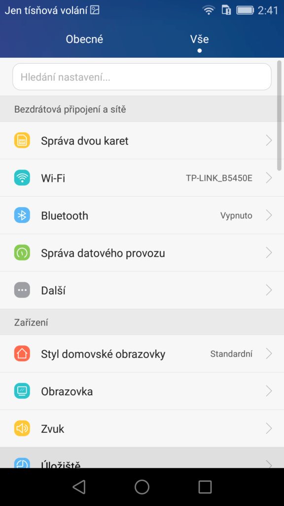 Honor 5x screenshot systém 13