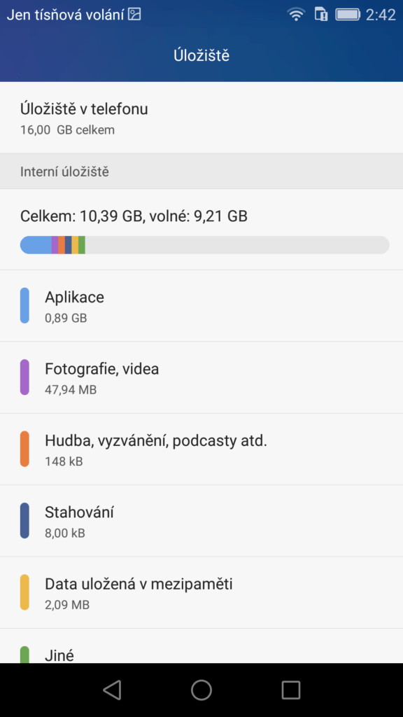 Honor 5x screenshot systém 3