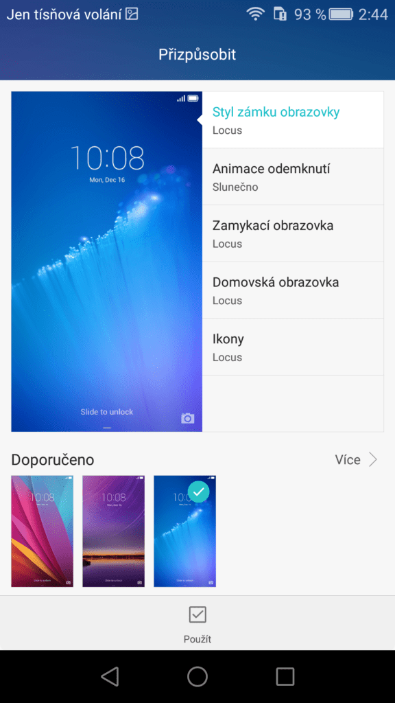 Honor 5x screenshot systém 5