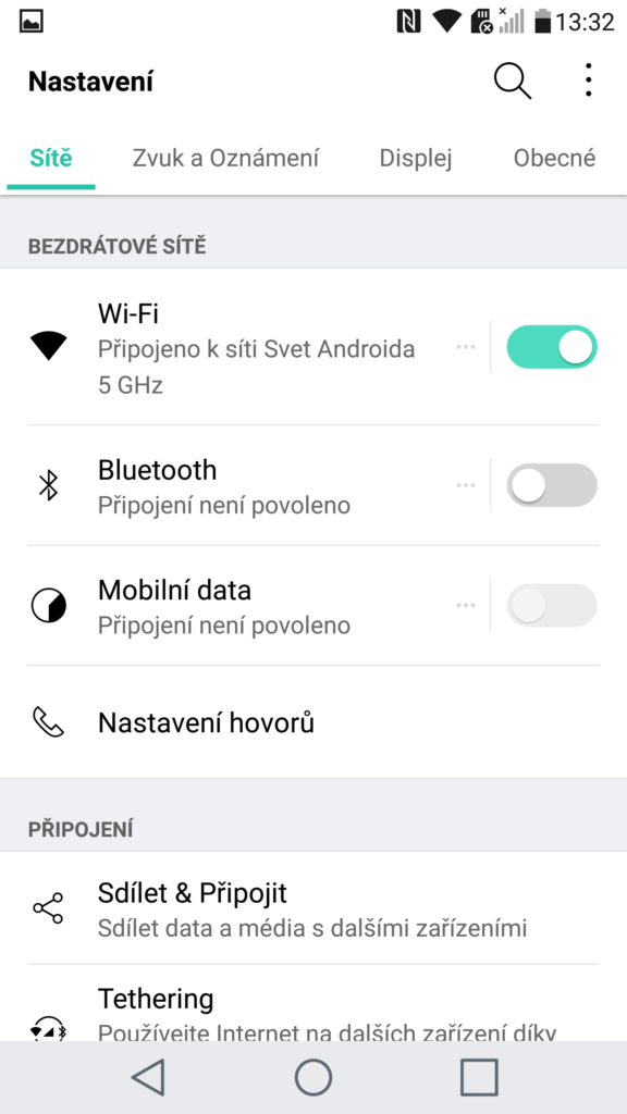 LG G5 systém Android2