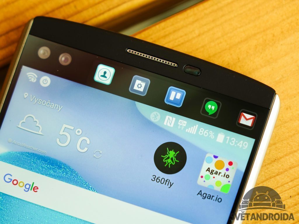Sekundární displej na LG V10