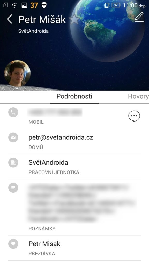 Lenovo P70 kontakty a lide 1