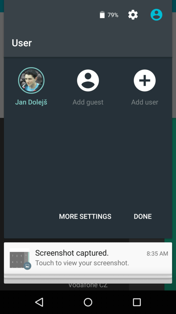 Motorola Moto X 2014 prostředí systému Android 5 11