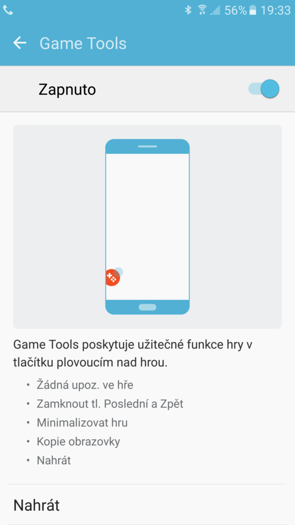 Samsung Galaxy S7 game tools