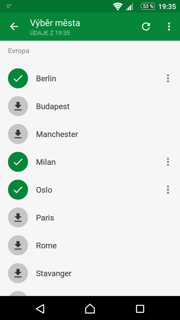 ezRide prostředí aplikace3