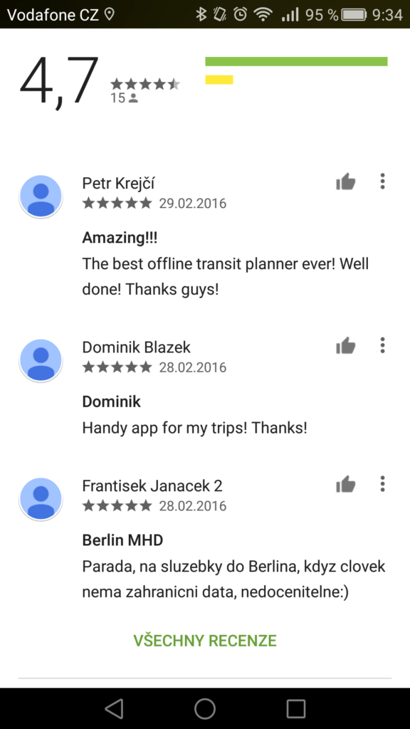 ezRide prostředí aplikace6