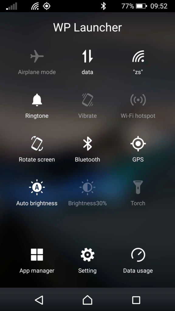 Launcher 8 WP style