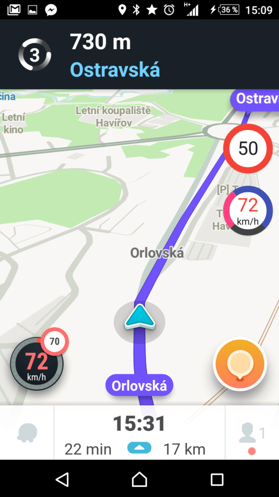 Udávaná maximální rychlost je mylná